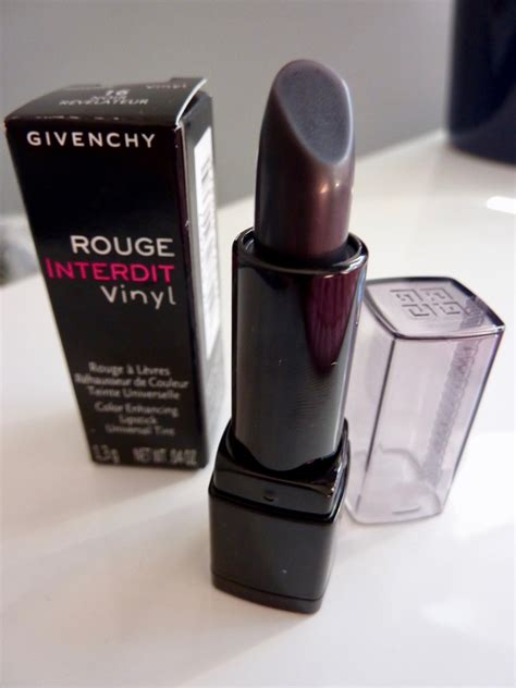 Givenchy Rouge Interdit Vinyl Lipstick in Noir Révélateur